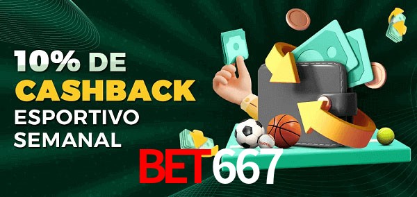 10% de bônus de cashback na bet667