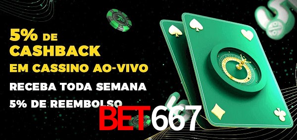Promoções do cassino ao Vivo bet667